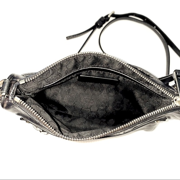 MICHAEL by Michael Kors black leather cros… - Picture 6 of 7